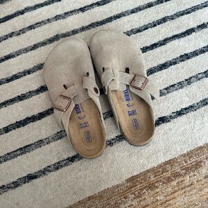 Birkenstock Boston - Suede Leather Taupe